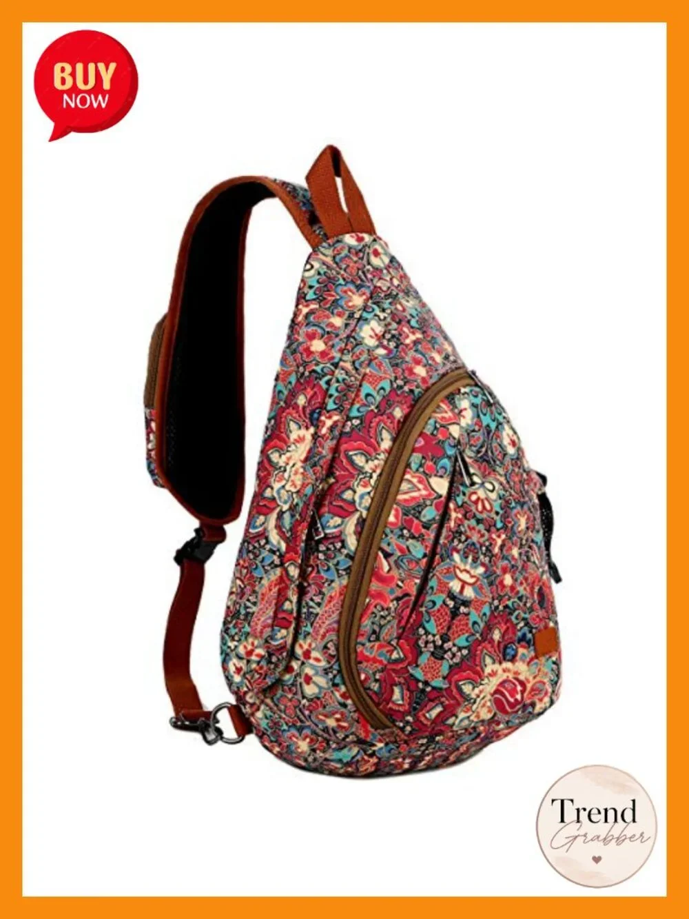 Sling Backpack Crossbody Chest Bag Travel Hiking Daypack for Women Large